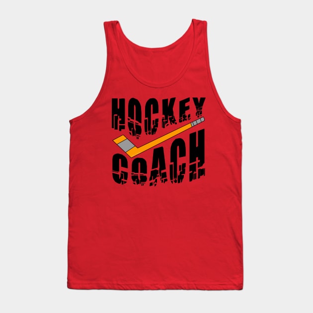 Hockey Coach Stick Tank Top by Barthol Graphics